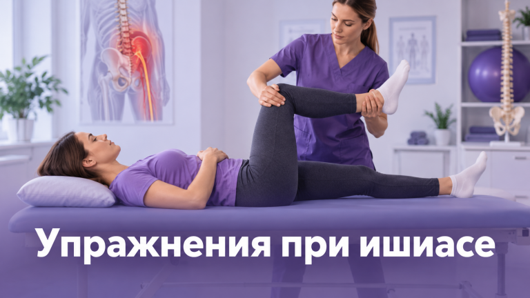 Упражнения при защемлении седалищного нерва — ЛФК-комплекс для снятия боли при ишиасе