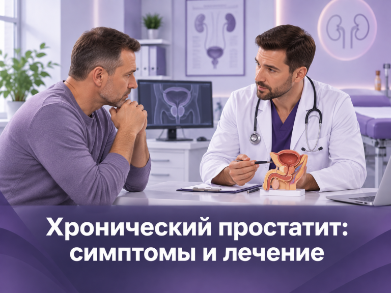 Хронический простатит — обложка статьи о симптомах и лечении у мужчин